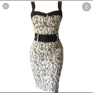 Switchblade stiletto cactus print dress